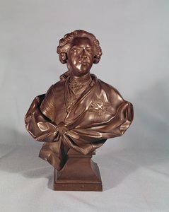 Buste af Ludvig XV (1710-74) 1751 (bronze)